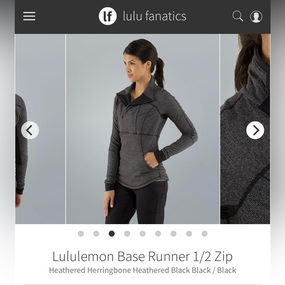(39)Lululemon Base Runner 1/2 Zip Pullover - Picture 3 of 7